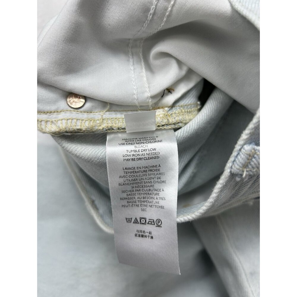 Free People We The Free Womens 29 Maggie Jeans Mid Rise Straight Leg Button Fly - Picture 12 of 12